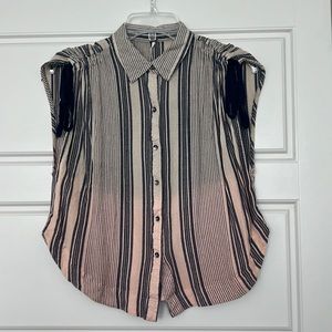 Free People Button Up Top